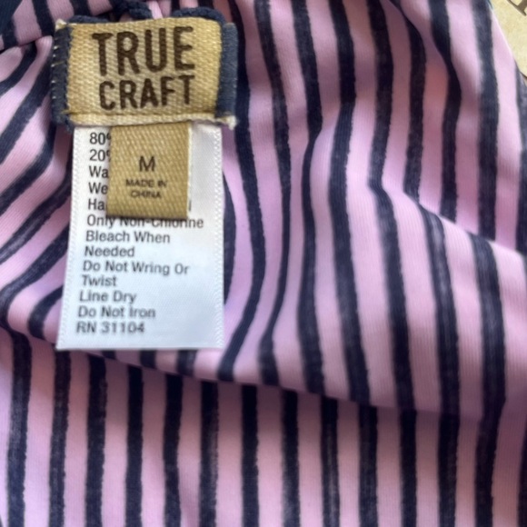 True Craft Reversible High Neck Adjustable Halter Bikini Swim Top Size Medium - Picture 6 of 8